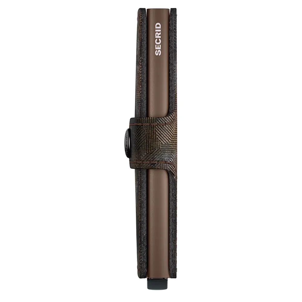 Портфейл SECRID - Mini Jungle Brown, естествена кожа, RFID защита - 2