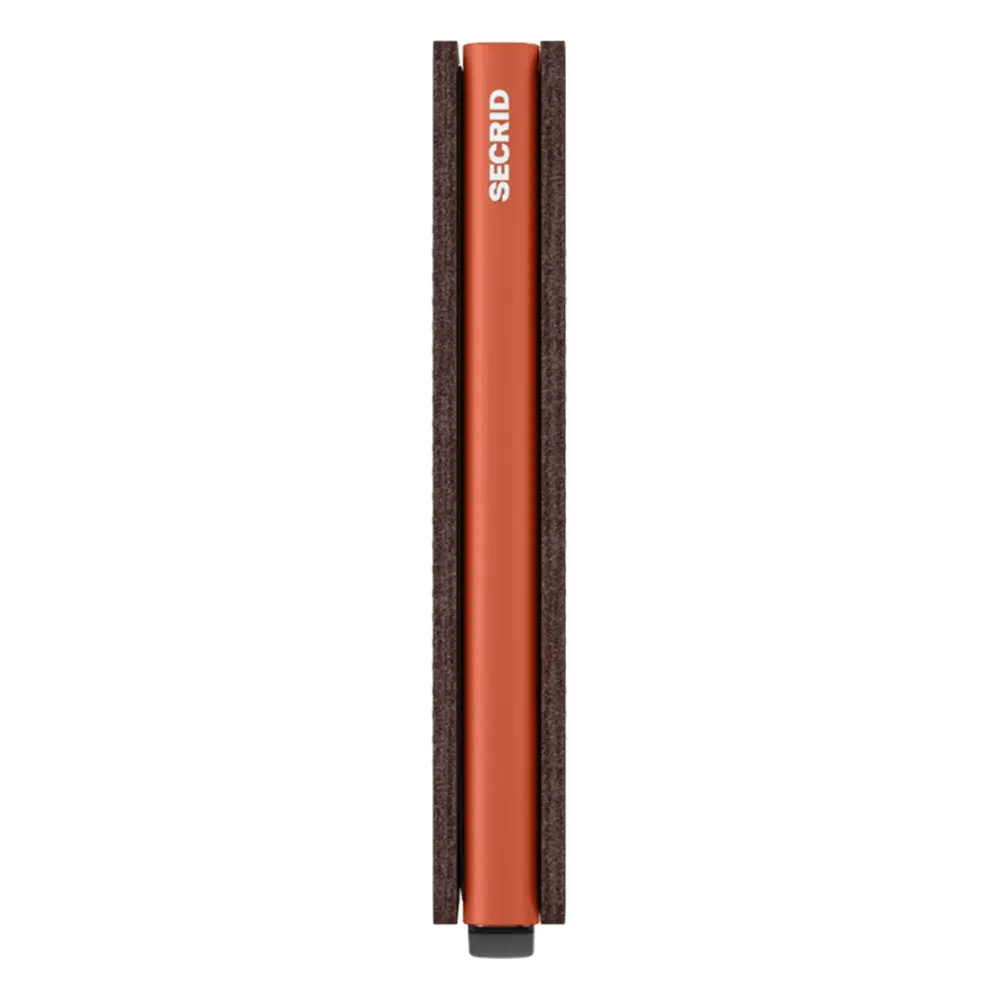 Портфейл SECRID - Slim Optical Brown Orange, с RFID защита - 2