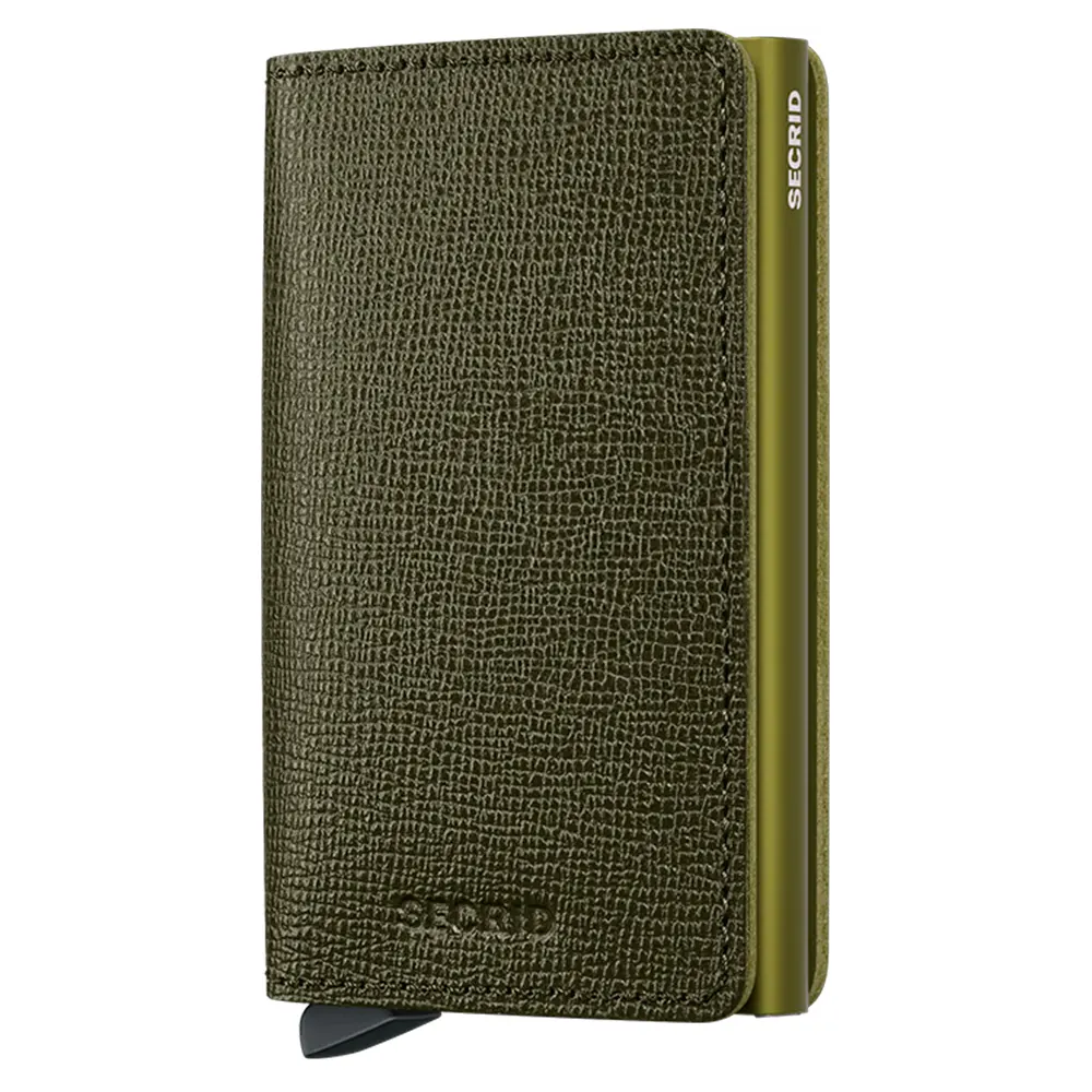 Портфейл SECRID - Slim Crisple Kelp, с RFID защита