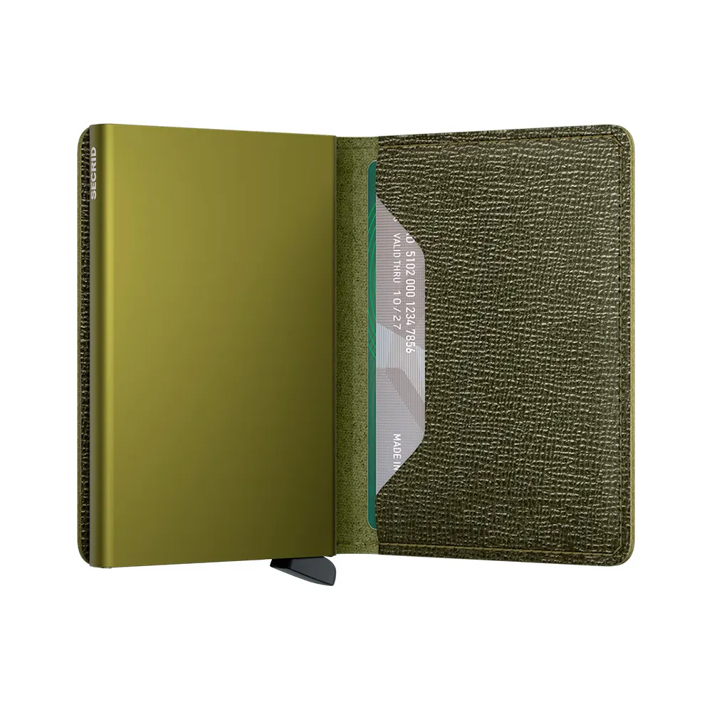 Портфейл SECRID - Slim Crisple Kelp, с RFID защита - 4