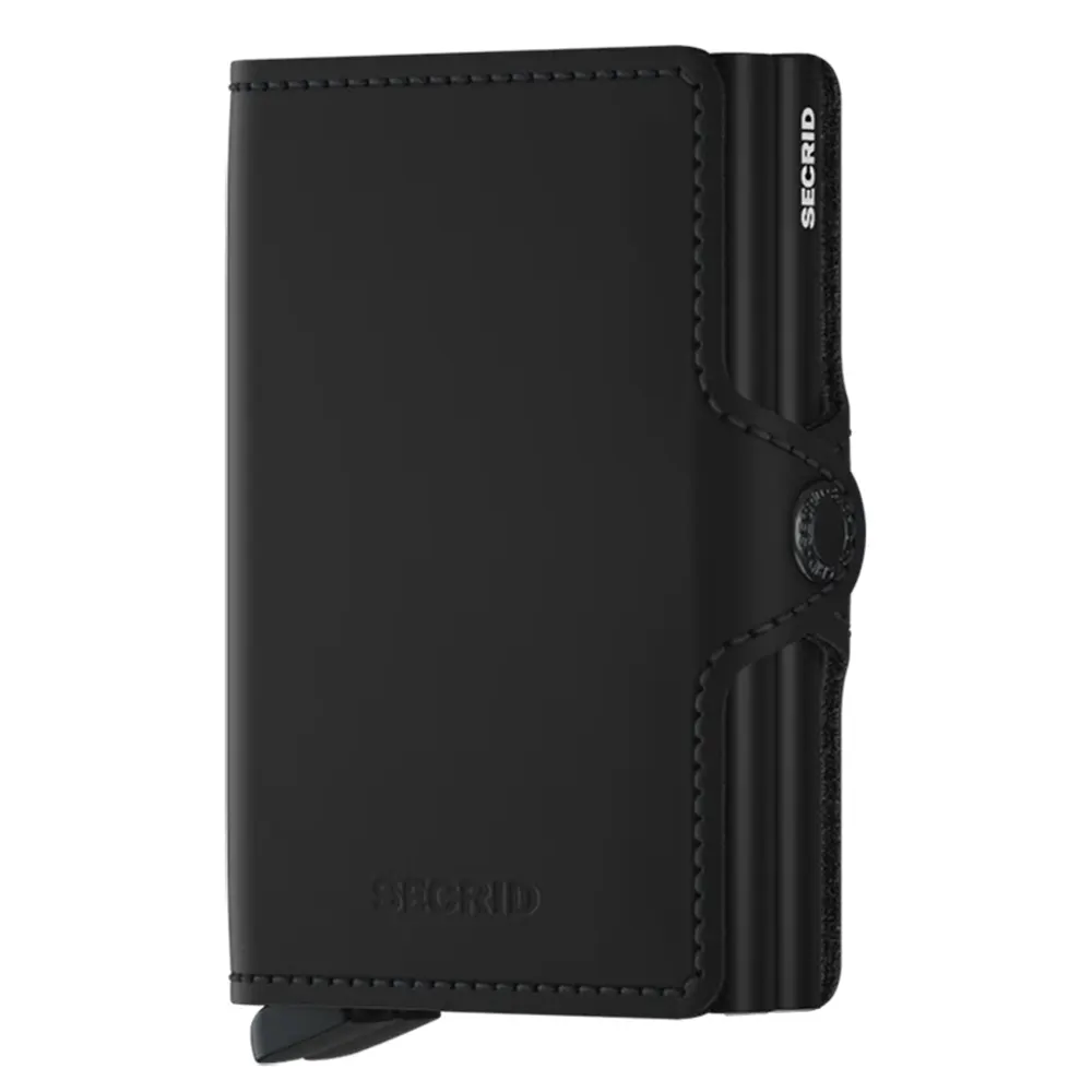 Портфейл SECRID - Twin Matte Black, с RFID защита