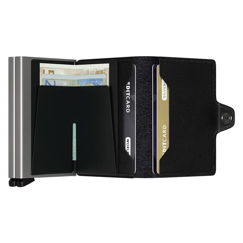 Портфейл SECRID - Twin Original Black, с RFID защита - 3