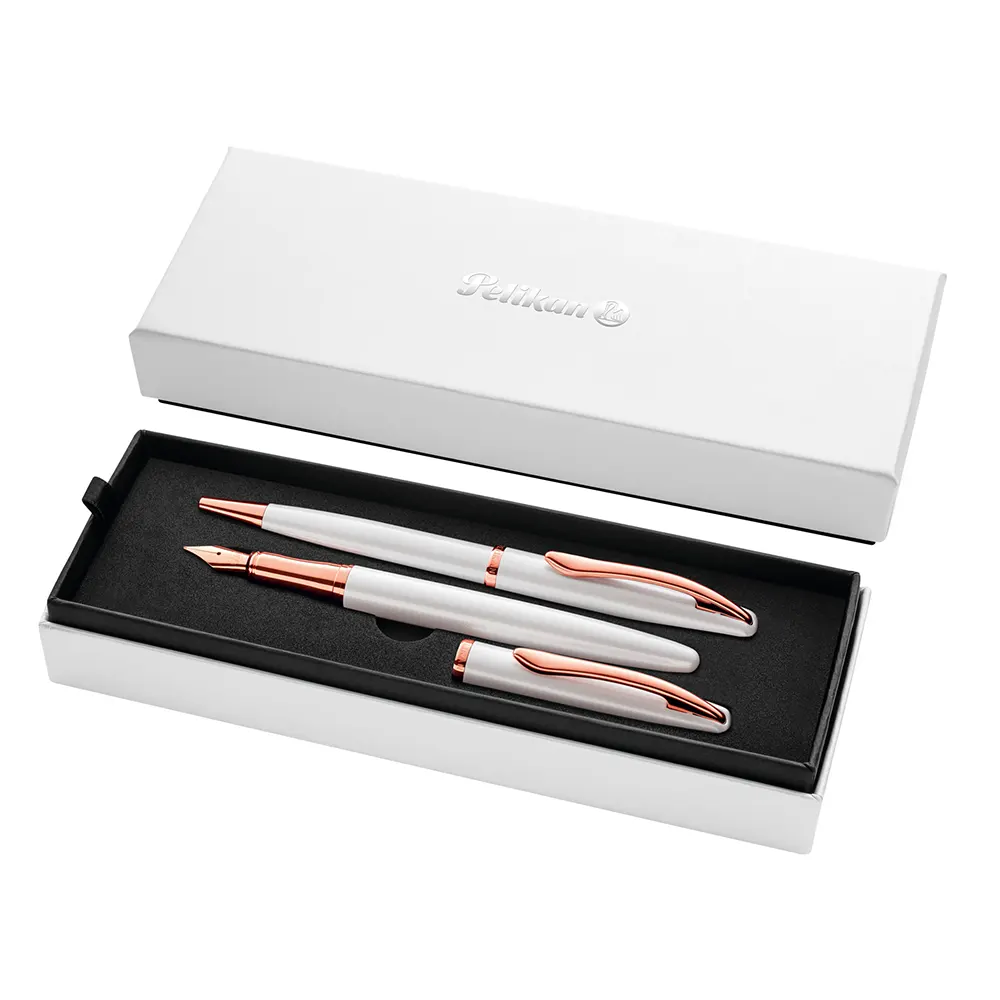Комплект химикалка и писалка Pelikan Jazz Noble Elegance - Pearl White - 6