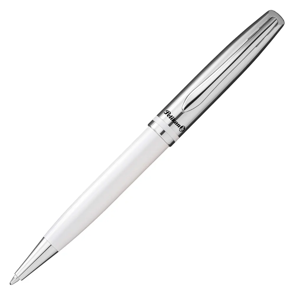 Химикалка Pelikan - Jazz Classic White, в картонена кутия