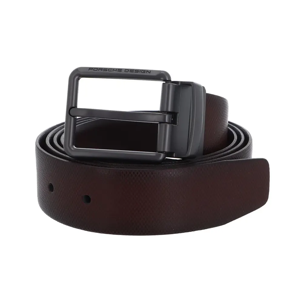 Колан Porsche Design - Business Dark Brown, 120 см, двулицев