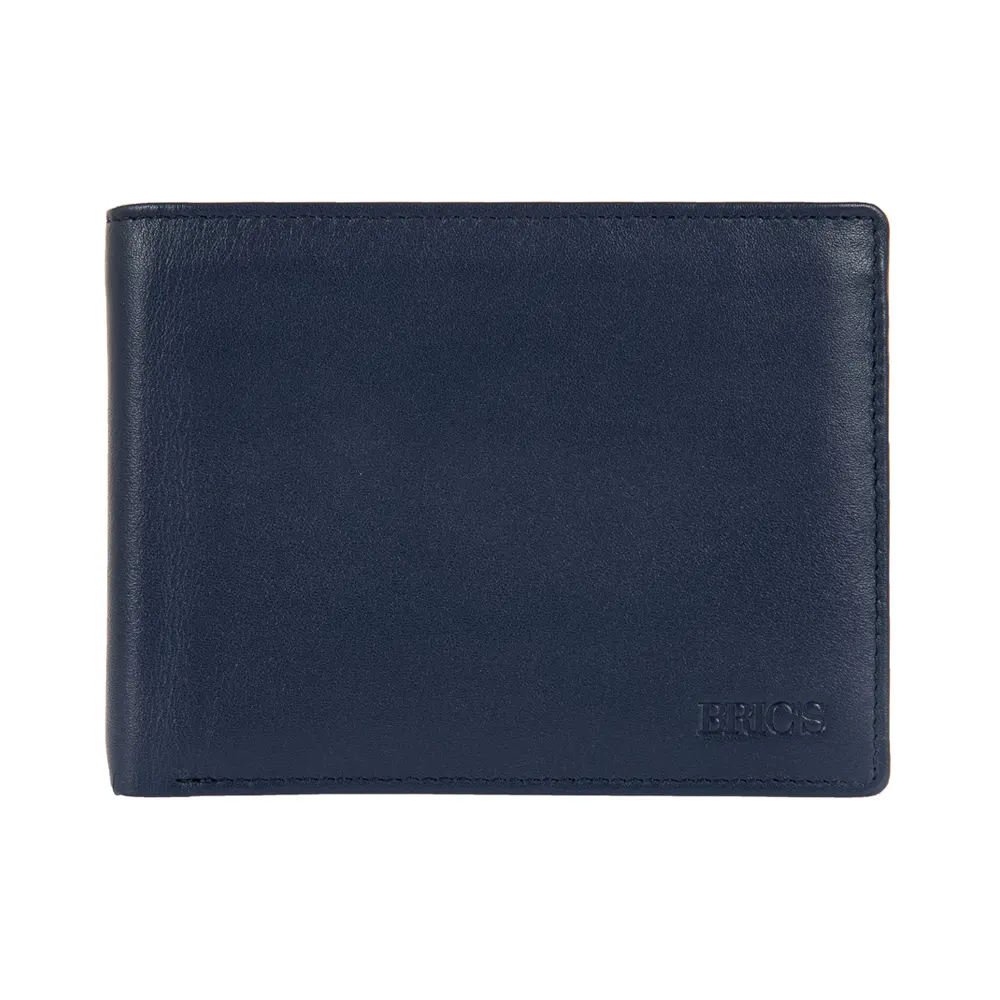 Мъжки портфейл Bric's - Bernina Ocean Blue, RFID защита