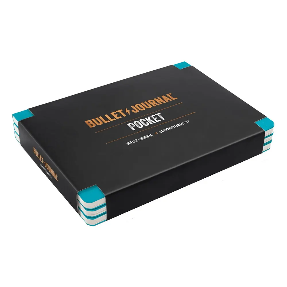 Комплект 3 броя Leuchtturm1917 Bullet Journal Pocket Turquoise
