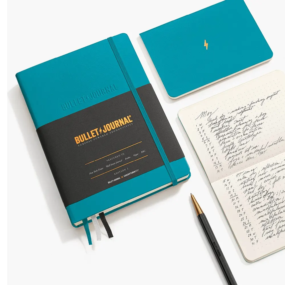 Тефтер А5 Leuchtturm1917 Bullet Journal Edition 2 Turquoise 25, 120g/m² хартия - 2