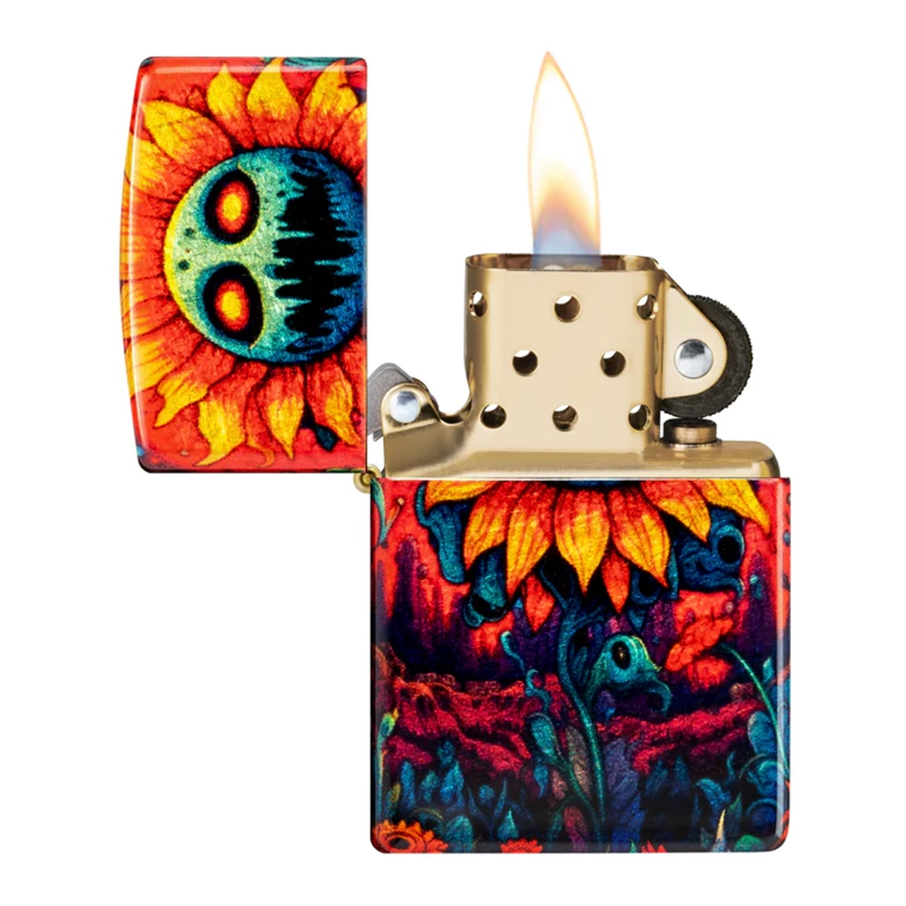 Запалка Zippo - Spooky Sunflower Design - 3
