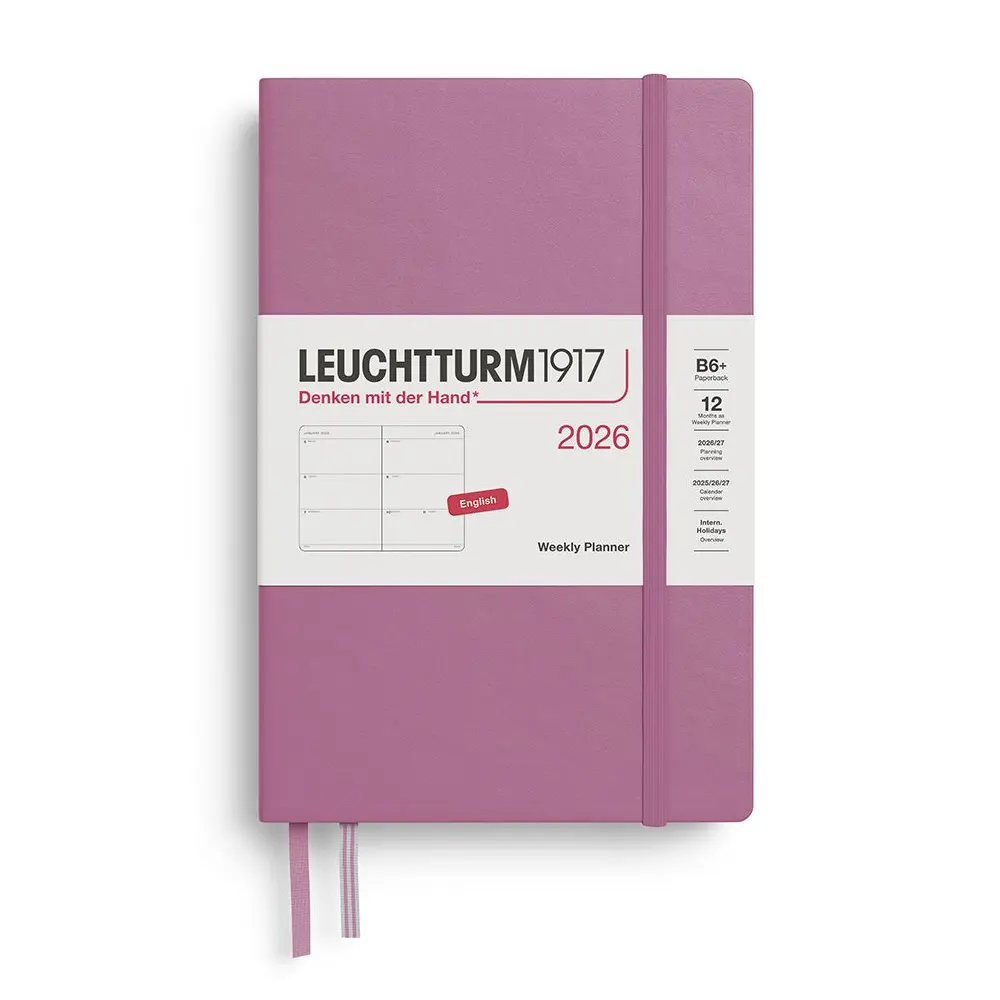Тефтер B6+ Leuchtturm1917 Weekly Planner Paperback 2026, Dusty Rose