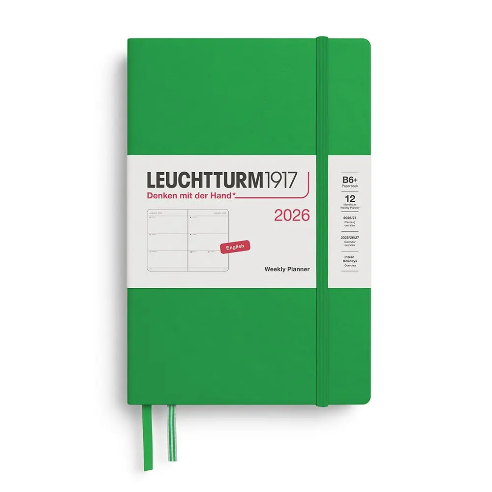 Тефтер B6+ Leuchtturm1917 Weekly Planner Paperback 2026, Spring Leaf