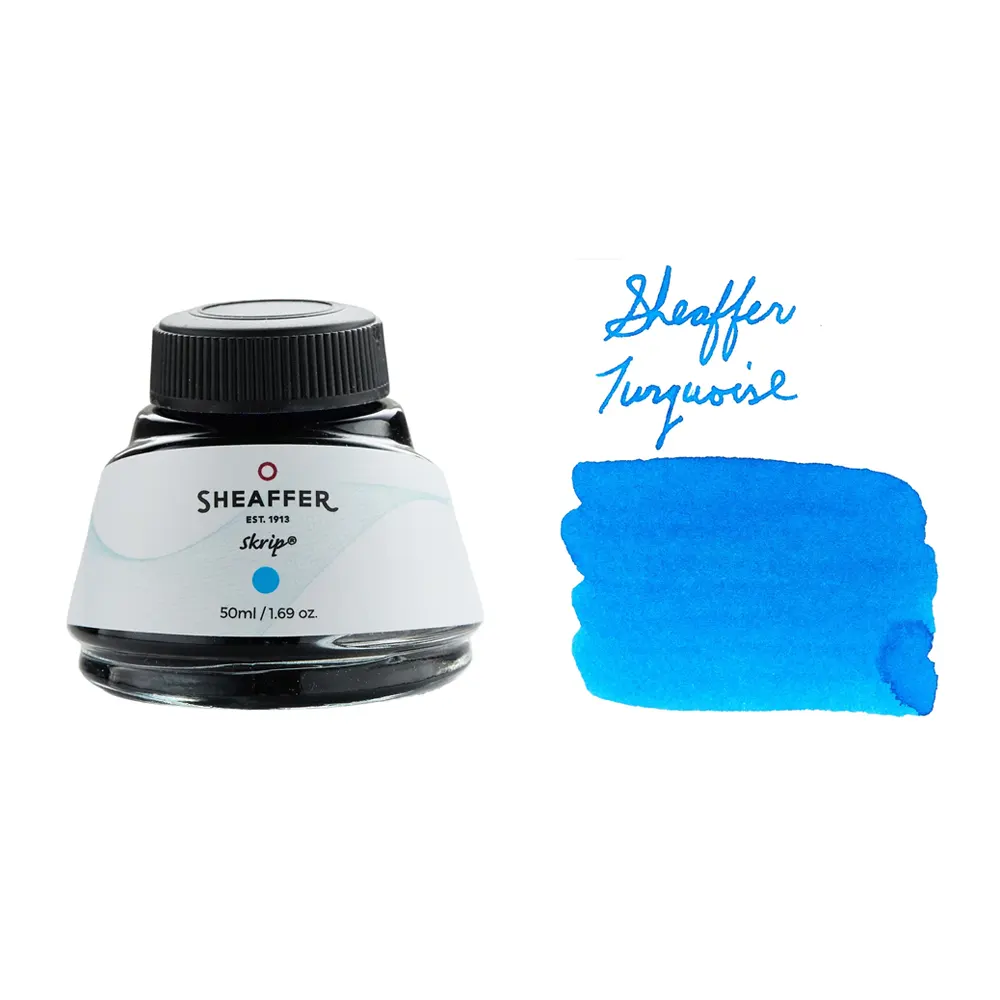 Мастилница Sheaffer, тюркоазена, 50 мл