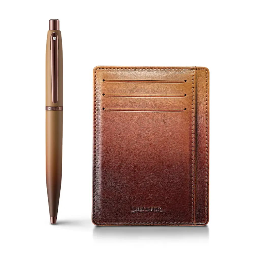 Комплект Sheaffer - Coffee Edition, химикалка VFM и калъф за карти и документи - 2