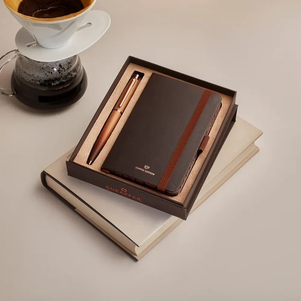 Комплект Sheaffer - Coffee Edition, химикалка VFM и тефтер A6 - 9
