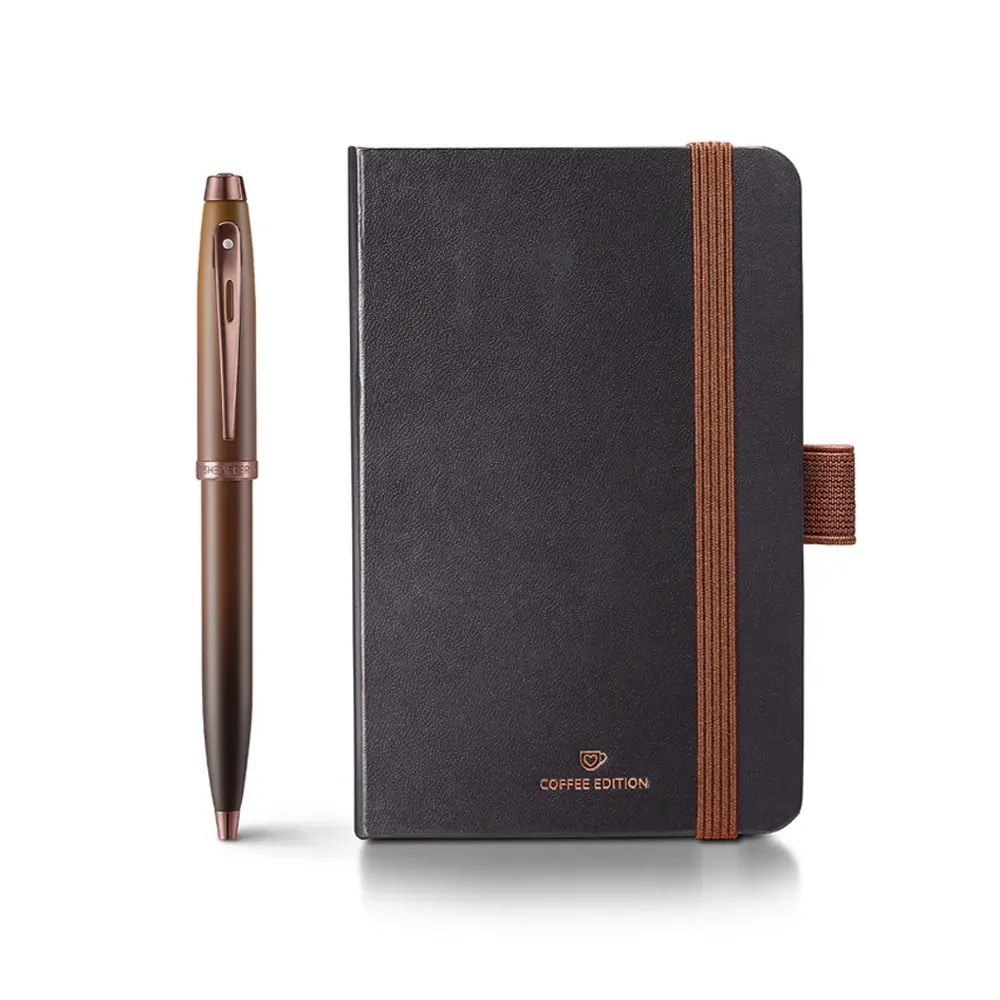 Комплект Sheaffer - Coffee Edition, химикалка 100 и тефтер A6 - 2