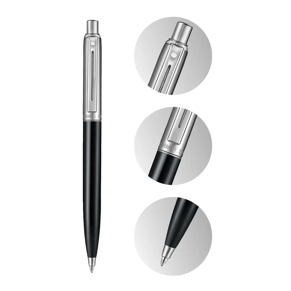 Химикалка Sheaffer Sentinel - Gloss Black With Chrome Trim - 5