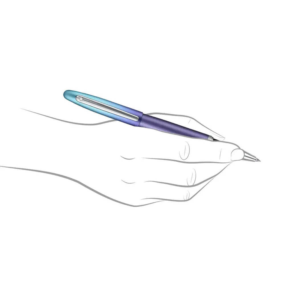 Ролер Sheaffer VFM - Expressions with Chrome-Plated Trims, синьо/лилав - 6