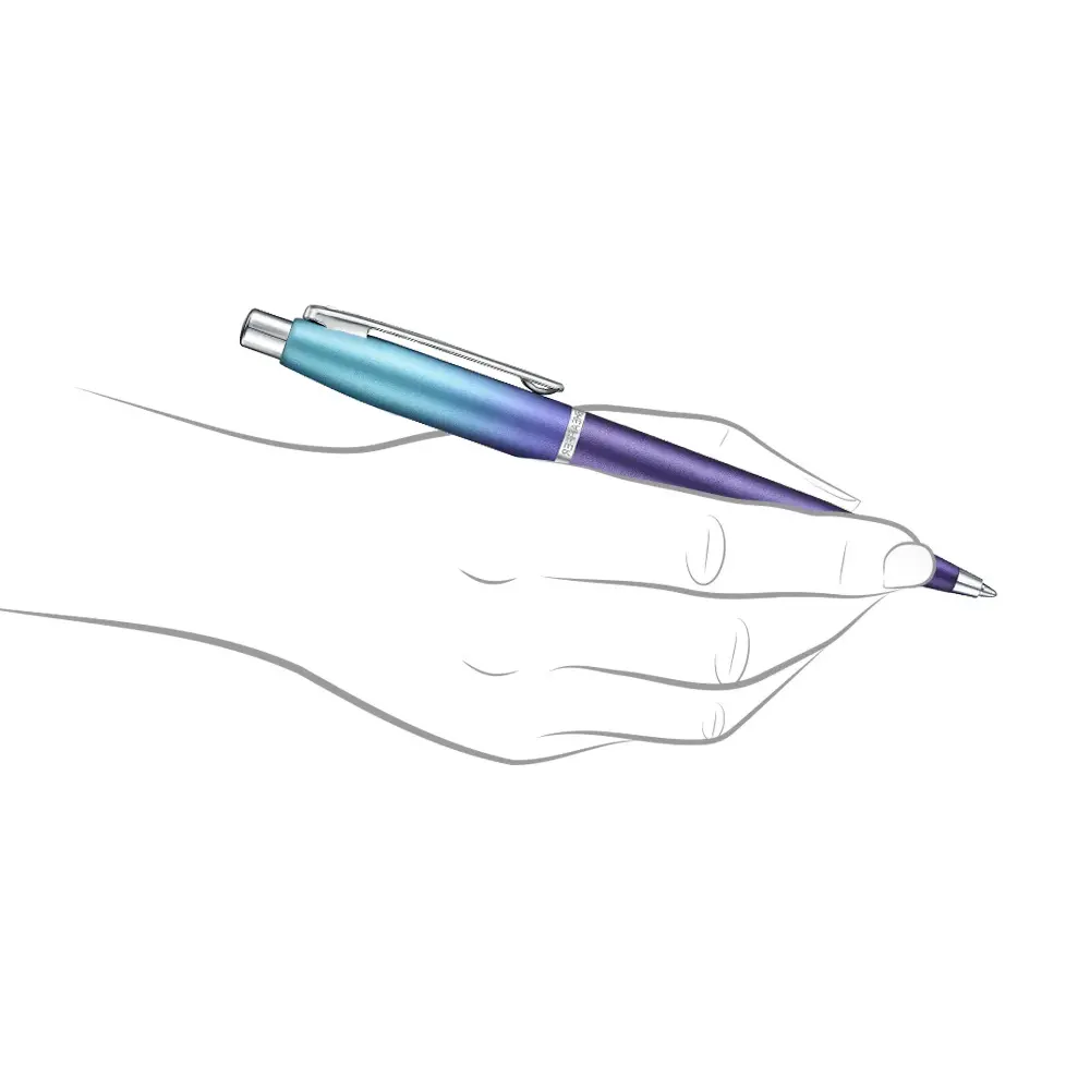 Химикалка Sheaffer VFM - Expressions with Chrome-Plated Trims, синьо/лилава - 7