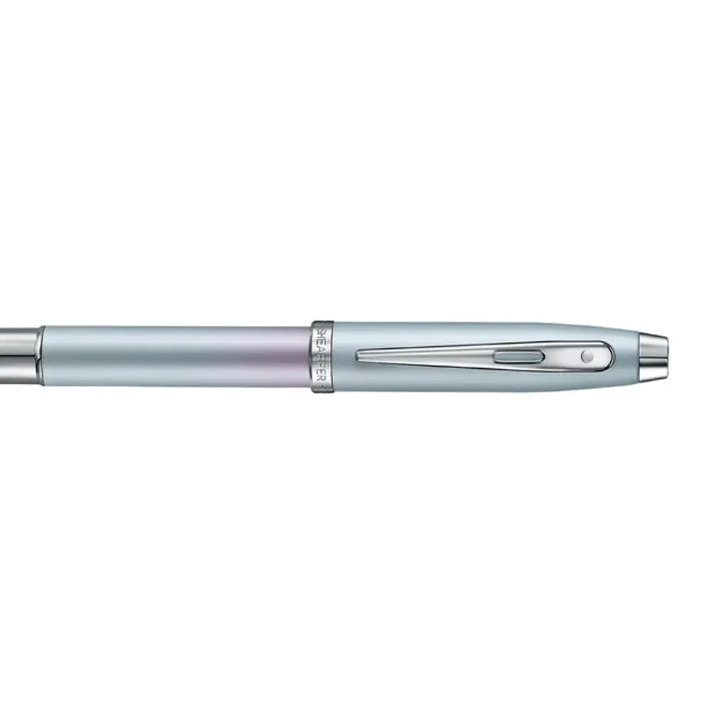 Писалка Sheaffer 100 - Expressions, Chrome-Plated Trims, синя/розова, M перо - 3
