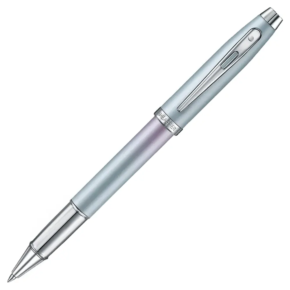 Ролер Sheaffer 100 - Expressions, Chrome-Plated Trims, син/розов