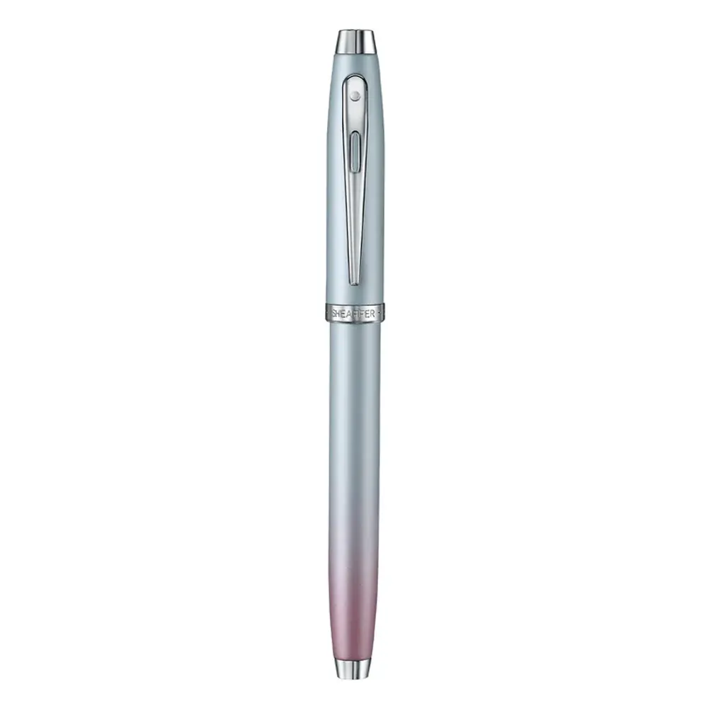 Ролер Sheaffer 100 - Expressions, Chrome-Plated Trims, син/розов - 2