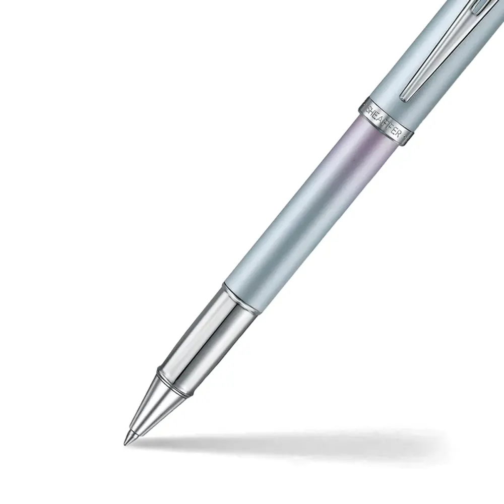 Ролер Sheaffer 100 - Expressions, Chrome-Plated Trims, син/розов - 3