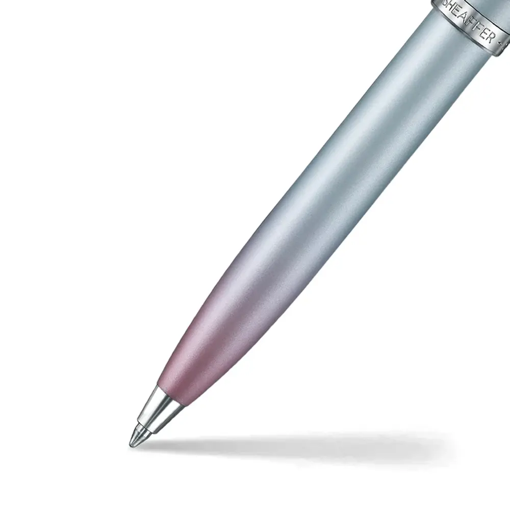 Химикалка Sheaffer 100 - Expressions, Chrome-Plated Trims, синя/розова - 2