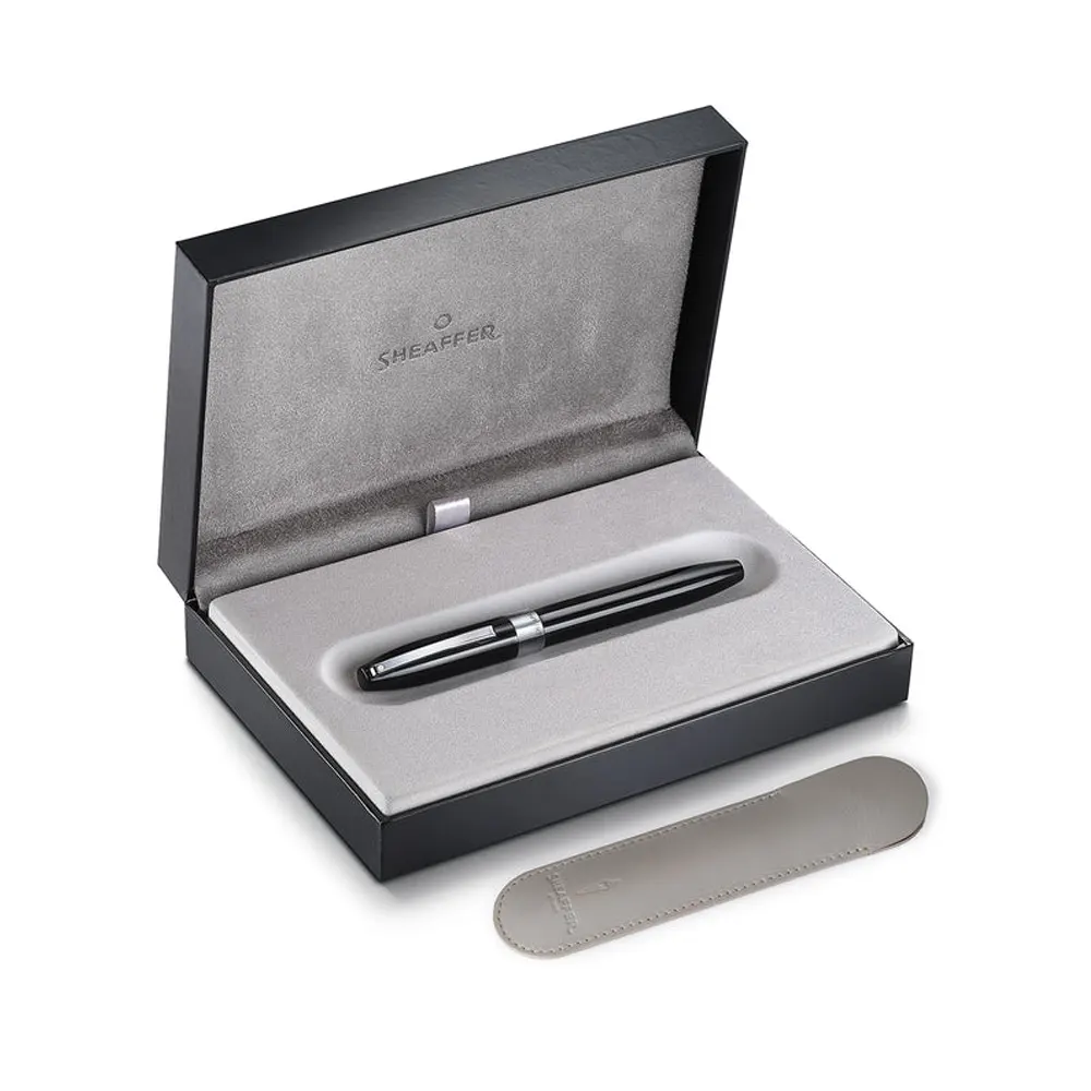 Писалка Sheaffer Legacy - Black and Chrome Trims, М перо - 4