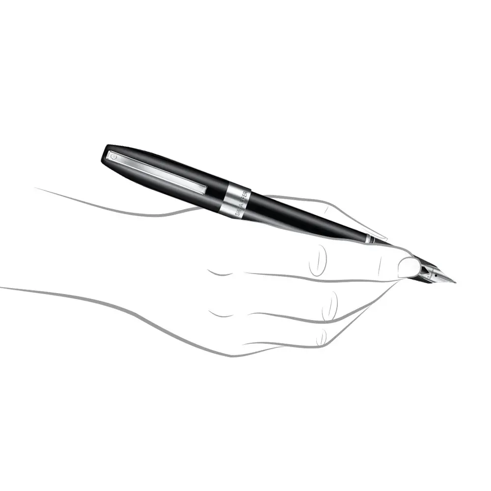 Писалка Sheaffer Legacy - Black and Chrome Trims, М перо - 7