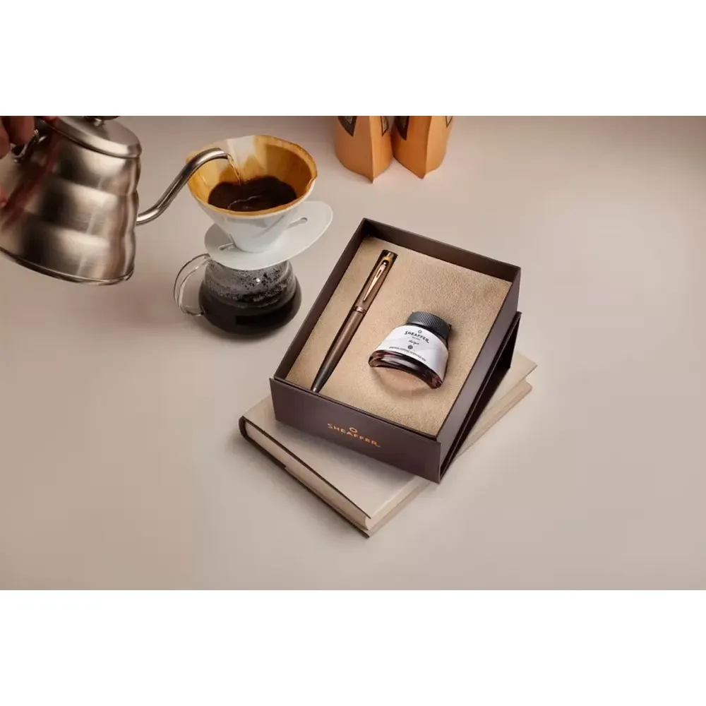 Комплект Sheaffer - Coffee Edition, писалка 100 и мастило Brown Coffee, 50 мл - 6