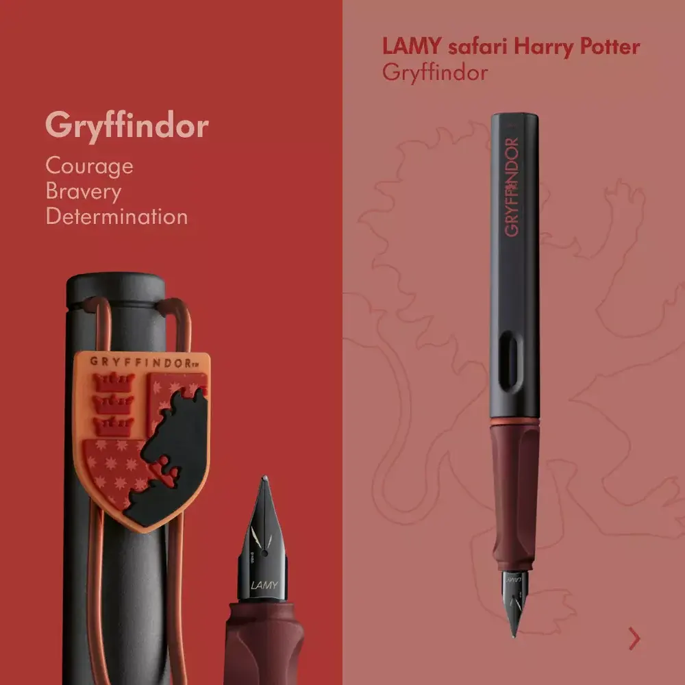 Писалка Lamy Safari Special Edition Harry Potter - Gryffindor, F перо - 6