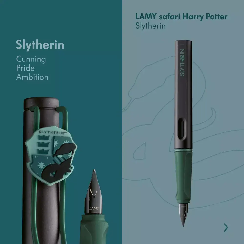 Писалка Lamy Safari Special Edition Harry Potter - Slytherin, F перо - 6