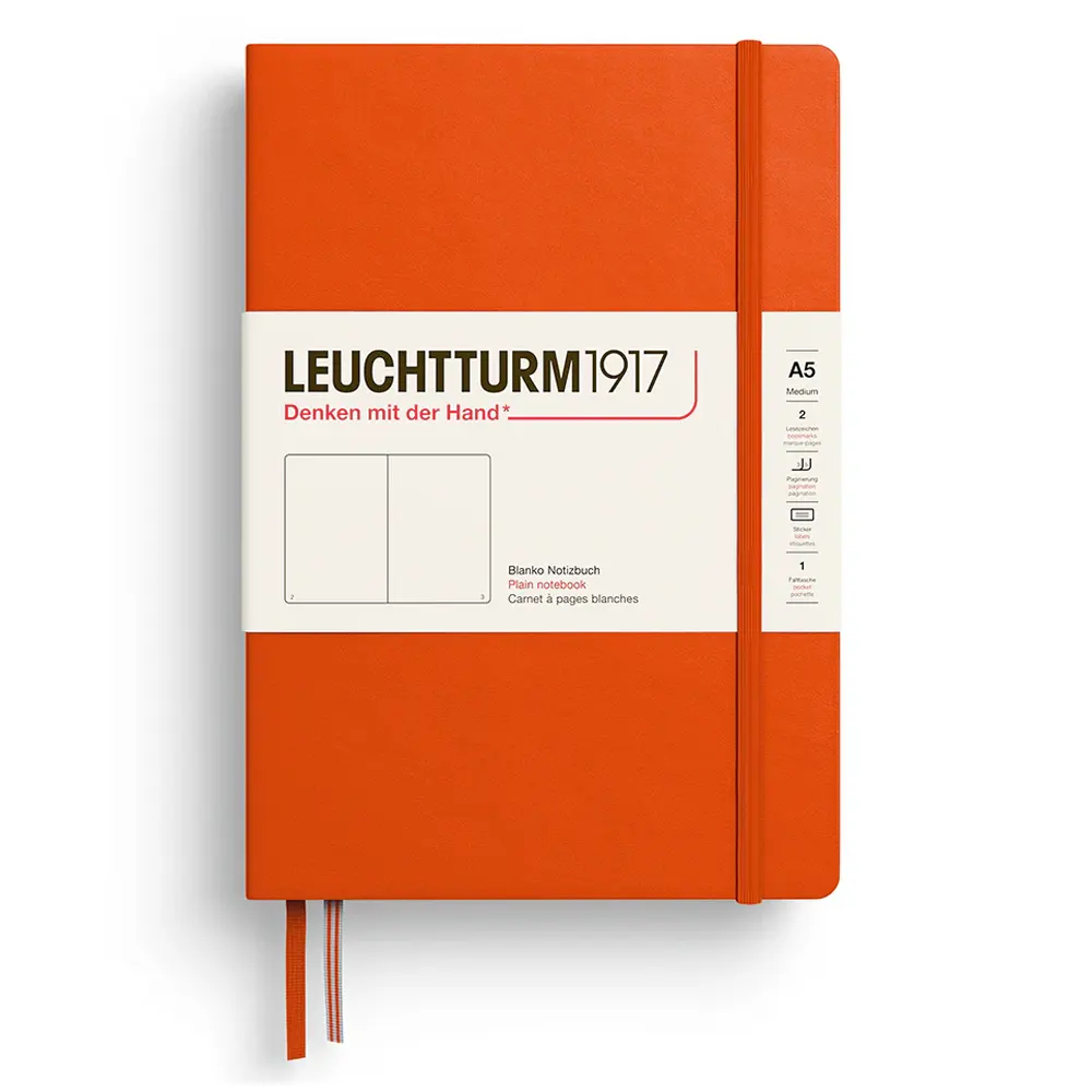 Тефтер Leuchtturm1917 New Colours 2026 - Pumpkin, A5, твърди корици, нелиниран