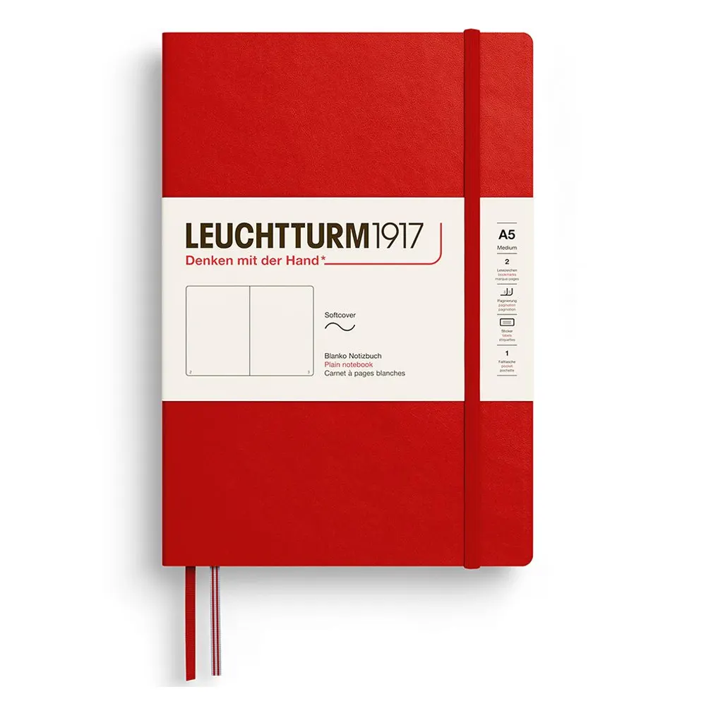 Тефтер Leuchtturm1917 New Colours 2026 - Cherry, A5, меки корици, нелиниран