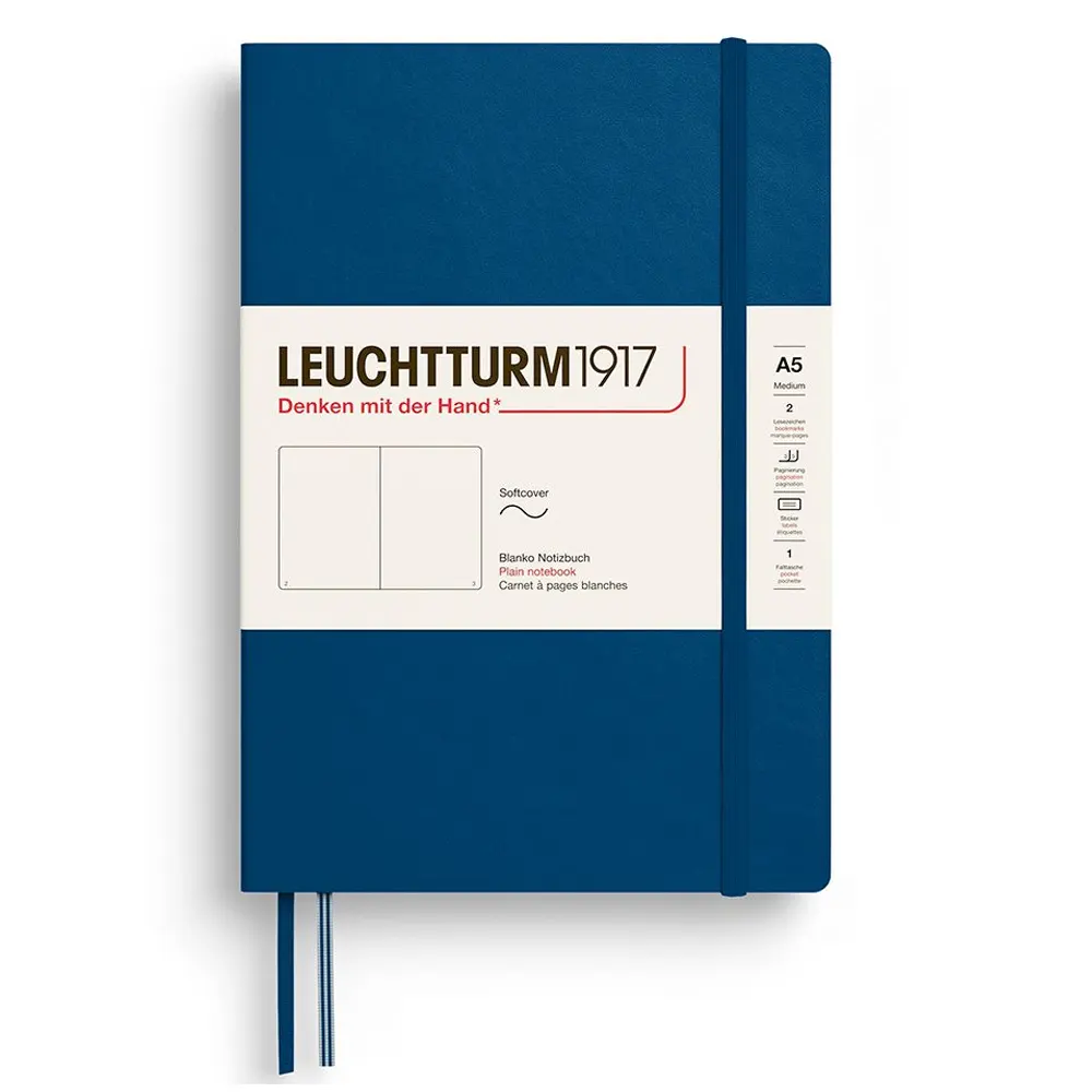 Тефтер Leuchtturm1917 New Colours 2026 - Indigo, A5, меки корици, нелиниран