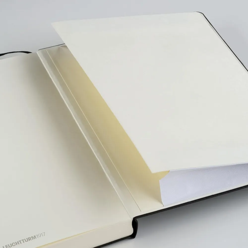 Тефтер A6 Leuchtturm1917 - Address Book, твърда корица, черен - 4
