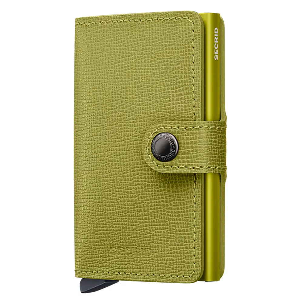 Портфейл SECRID - Mini Crisple Lime, с RFID защита