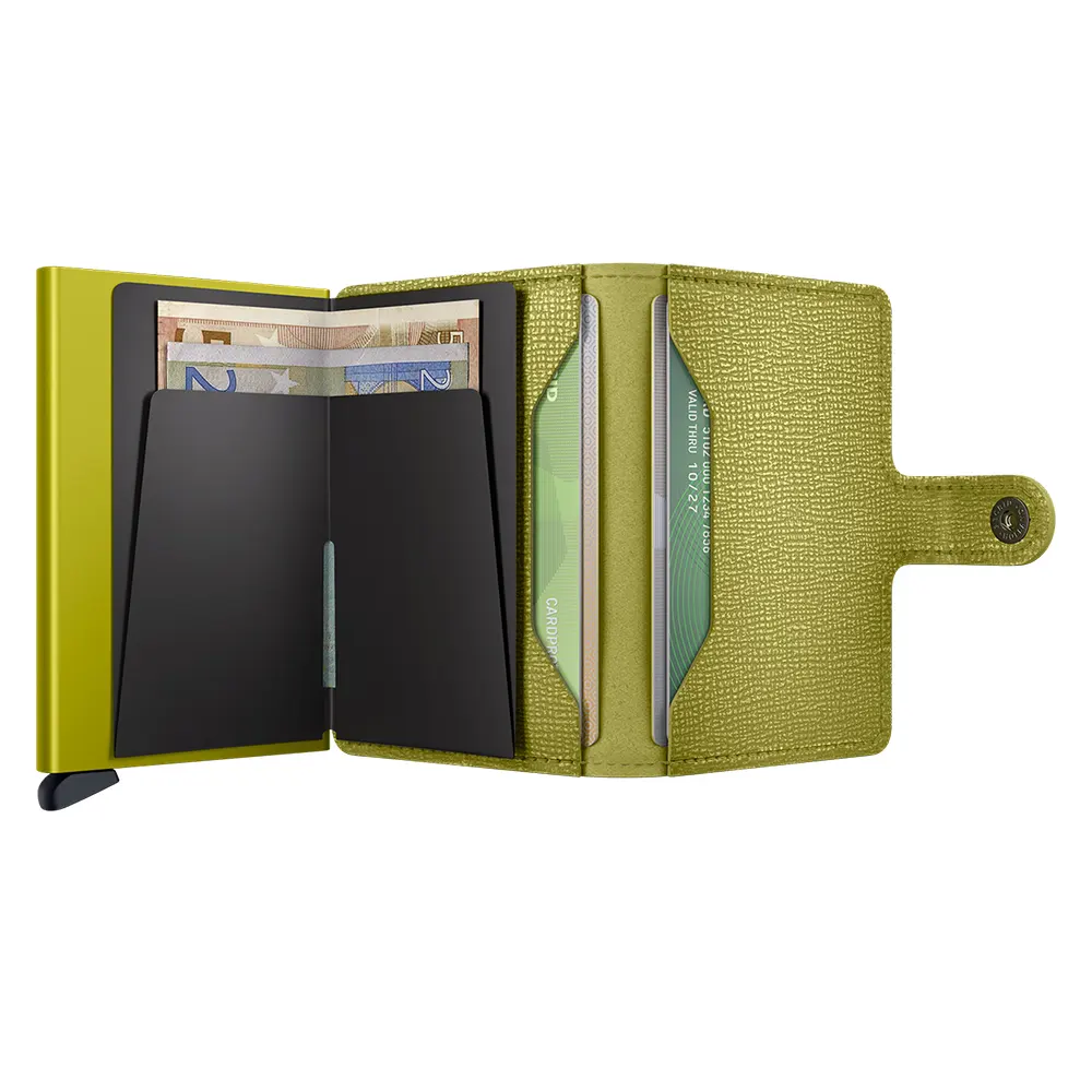 Портфейл SECRID - Mini Crisple Lime, с RFID защита - 4