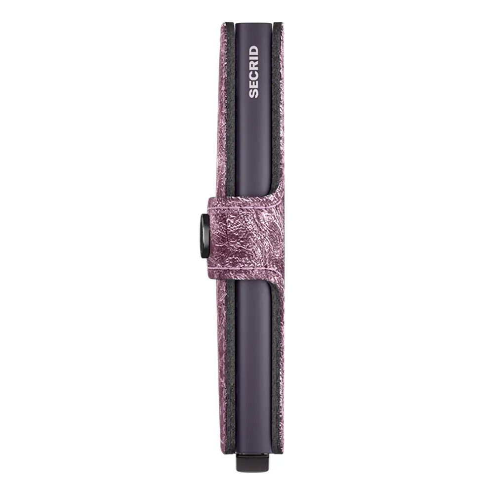 Портфейл SECRID - Mini Crunch Pink, естествена кожа, RFID защита - 2