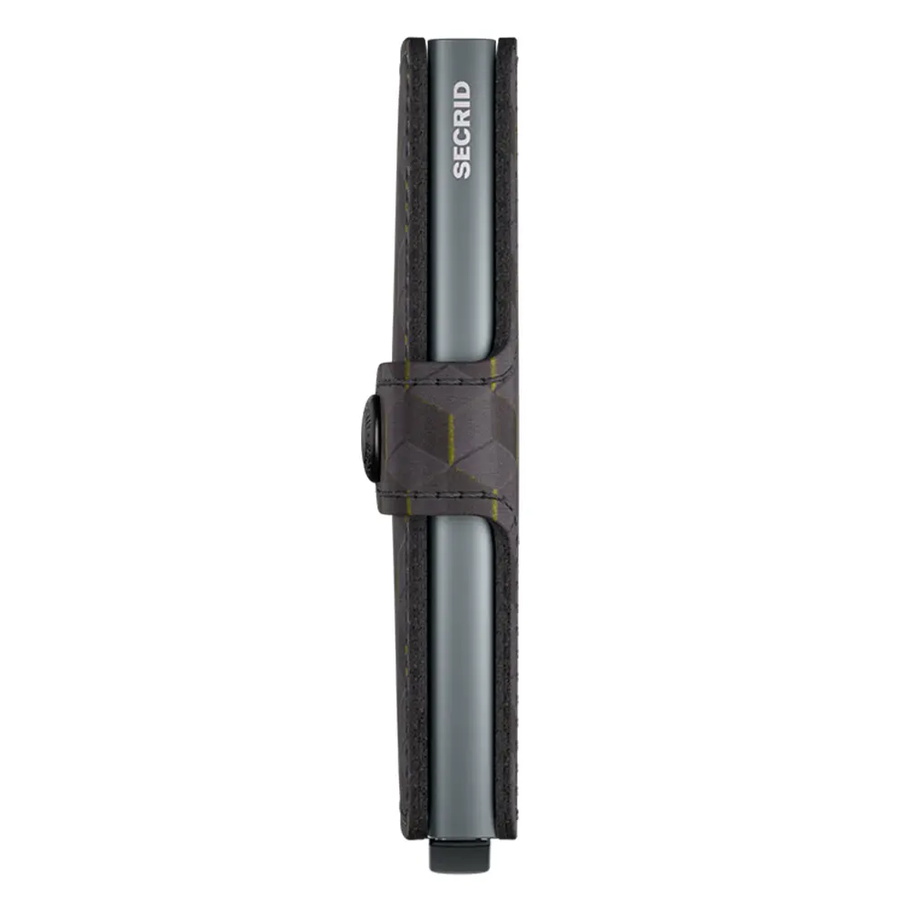 Портфейл SECRID - Mini Optical Grey-Yellow, с RFID защита - 2