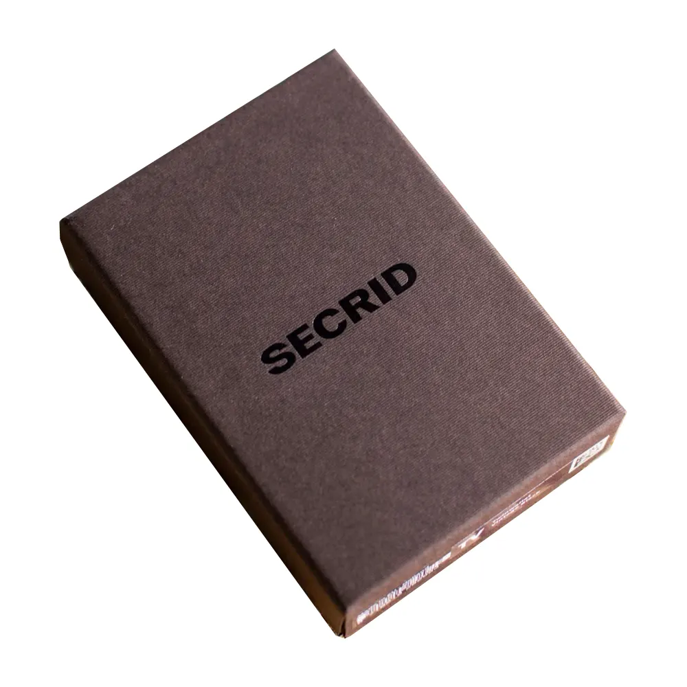 Портфейл SECRID - Mini Optical Grey-Yellow, с RFID защита - 5