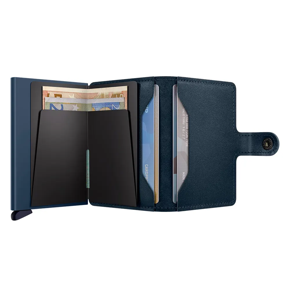 Портфейл SECRID - Mini Original Navy-Navy, естествена кожа, с RFID защита - 4