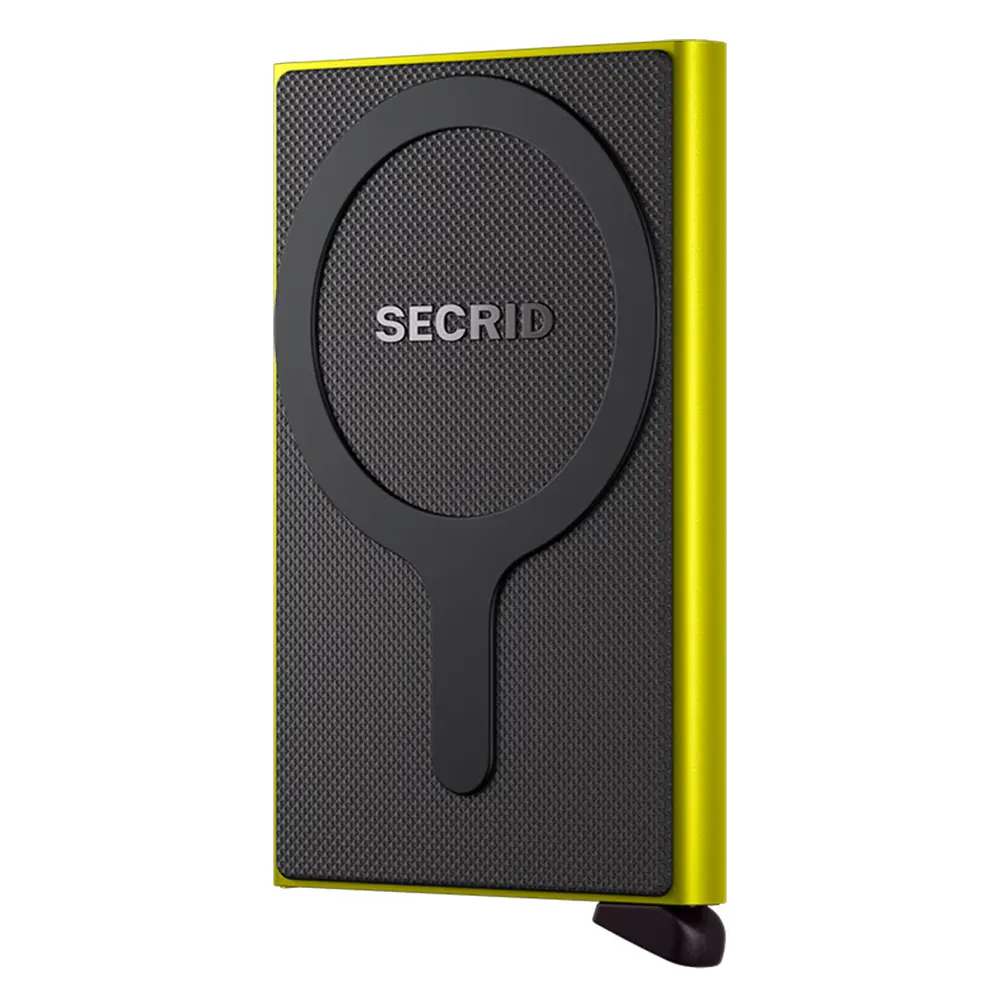 Автоматичен калъф за карти SECRID - Lime, за MagSafe, с RFID и NFC защита