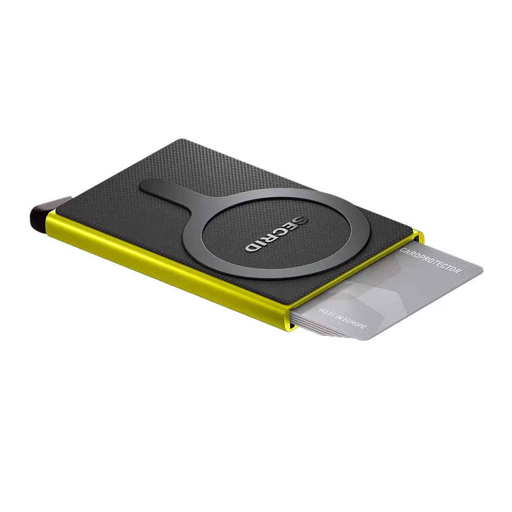 Автоматичен калъф за карти SECRID - Lime, за MagSafe, с RFID и NFC защита - 3