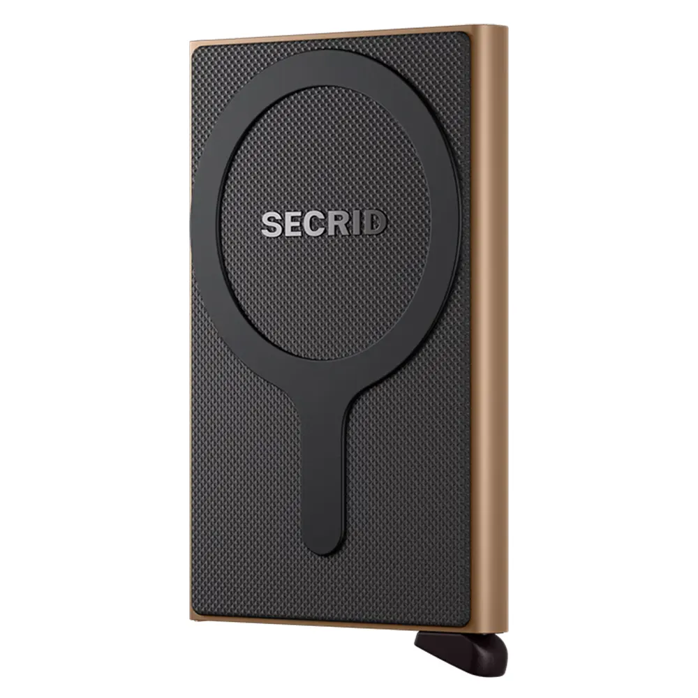 Автоматичен калъф за карти SECRID - Sand, за MagSafe, с RFID и NFC защита