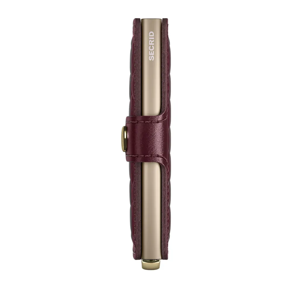 Портфейл SECRID - Mini Premium Emboss Bordeaux, с RFID защита - 2