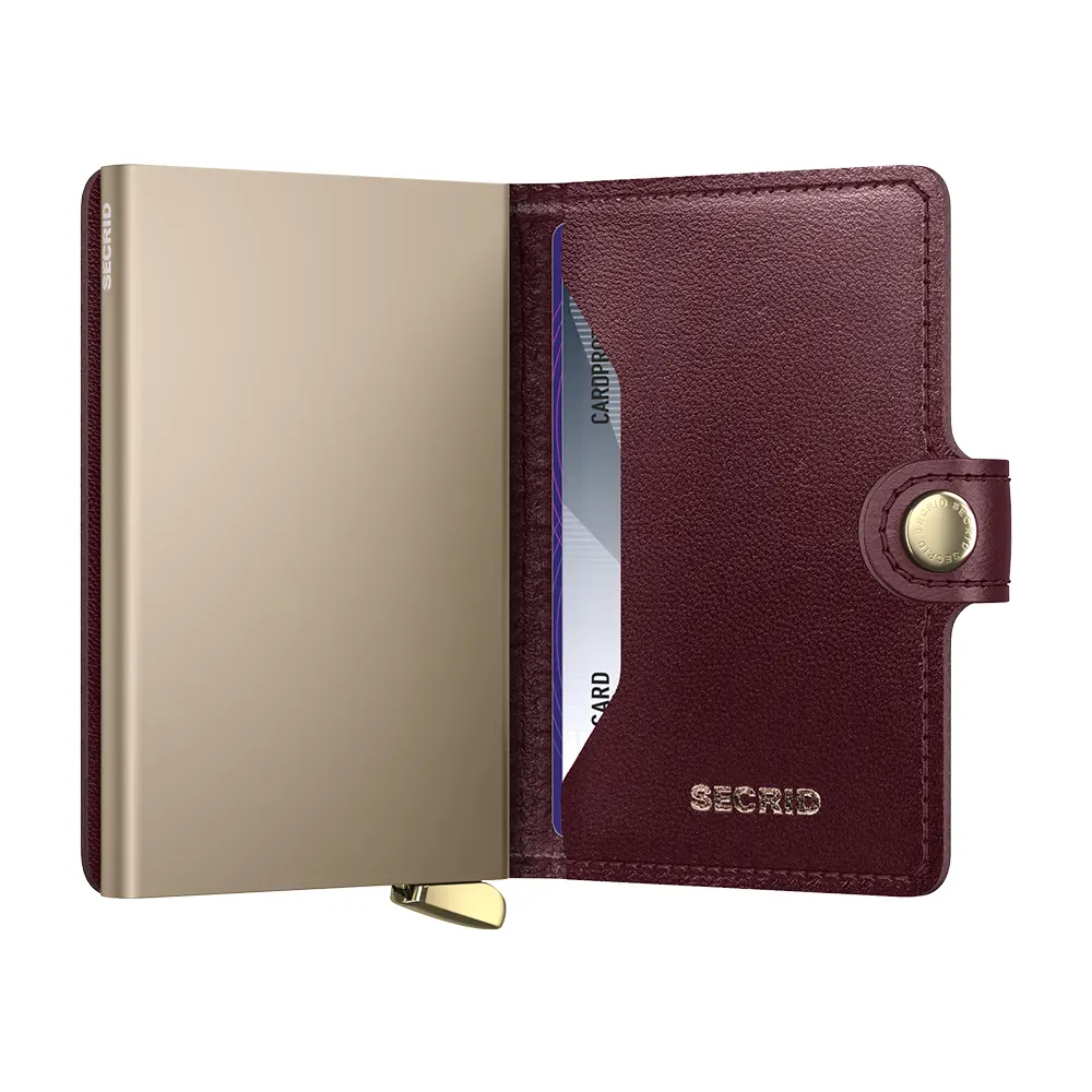 Портфейл SECRID - Mini Premium Emboss Bordeaux, с RFID защита - 3