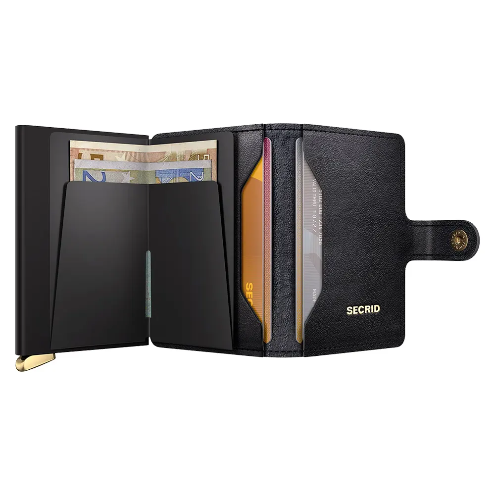 Портфейл SECRID - Mini Premium Emboss Black, с RFID защита - 4