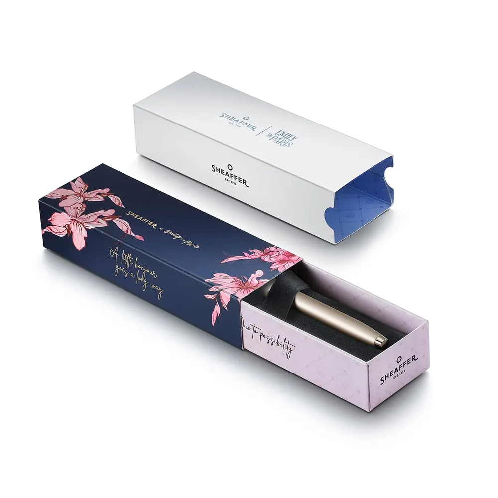 Писалка Sheaffer 100 x Emily in Paris - Champagne Gold with Champagne Gold Trims, F перо - 8