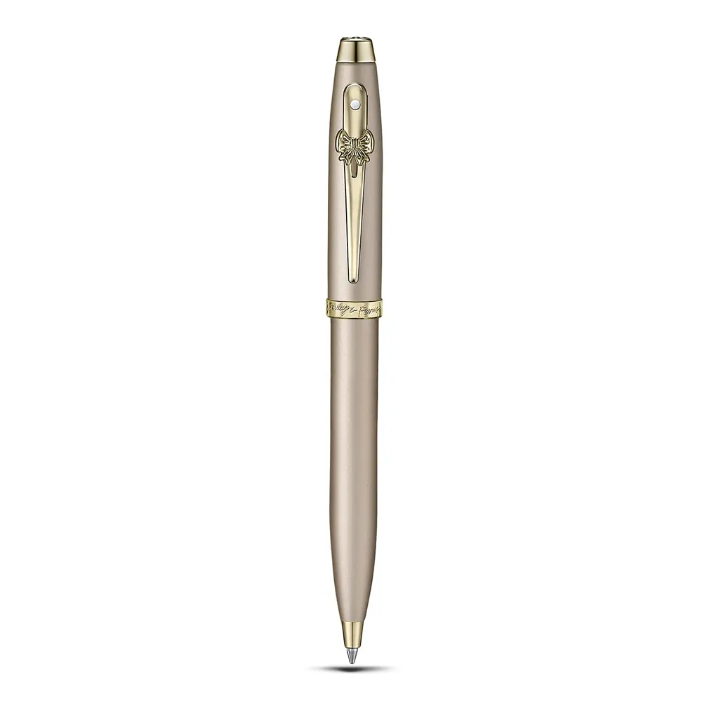 Комплект Sheaffer 100 x Emily in Paris - Champagne Gold, химикалка и калъф за карти и документи - 4